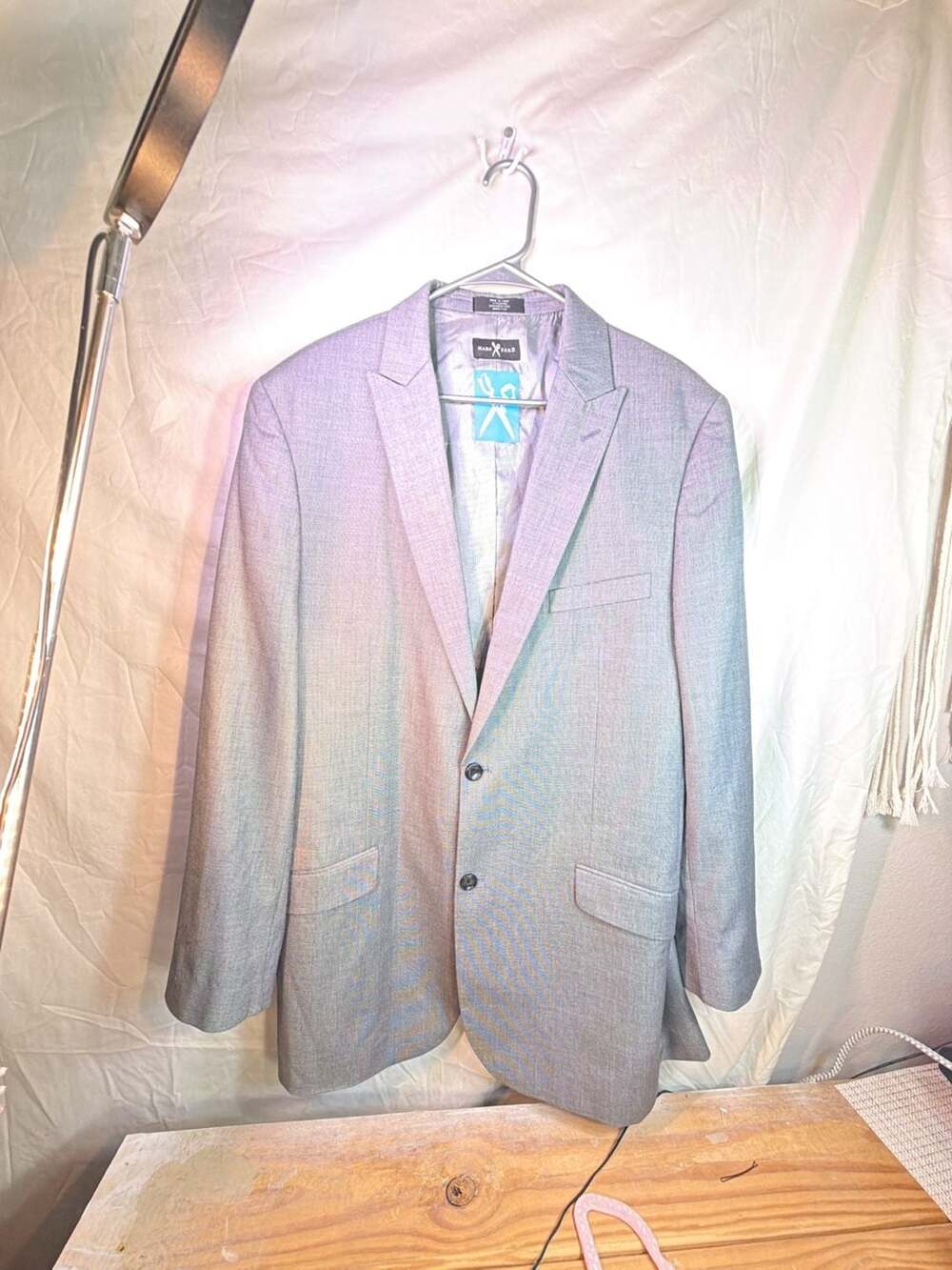 Marc Ecko MultiTask Gray Sport Coat Blazer Size 44L